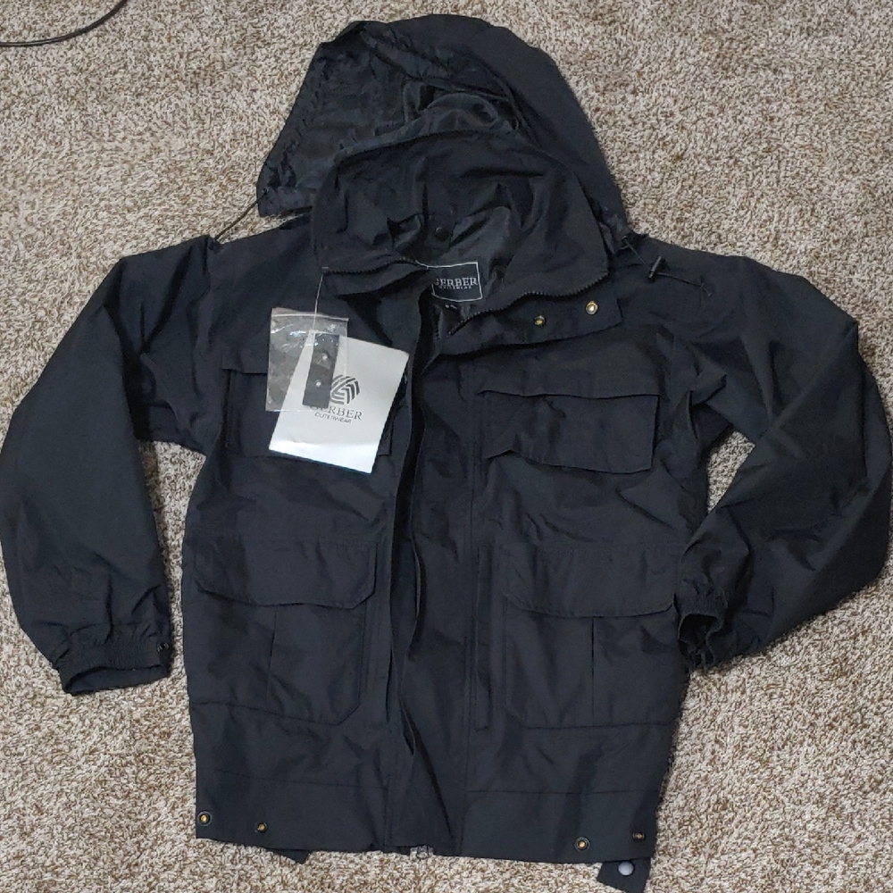 Gerber Outerwear Enforcer SX Jacket Black Rain Coat NWT Size XS